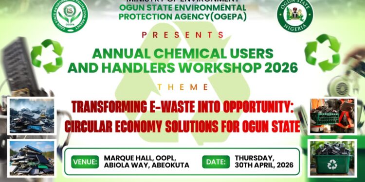 OGEPA To Host Annual Chemical Users, Handlers Workshop On E-waste Management