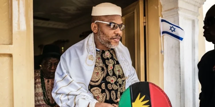 Nnamdi Kanu can’t negotiate Biafra from detention, BRGIE says