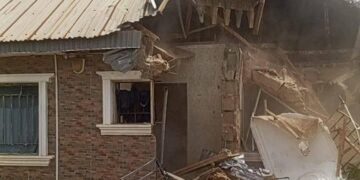 Oyo govt demolishes building where Adelabu’s sister, sons were held captive (Photos)